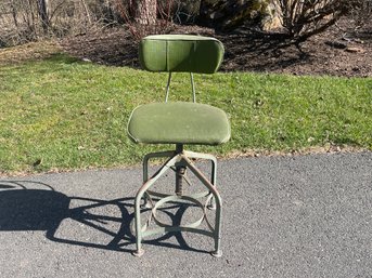 A Great Metal Drafting Chair
