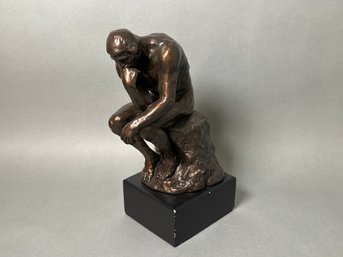 A Gorgeous Bronzed Statue, The Thinker,  A Rodin, 1981, Cast By M Radek