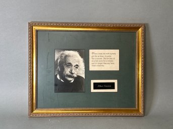 Einstein Relativity Quote Framed Piece