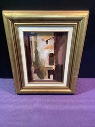 Another Original Oil On Board By (Dean Lorre Signed Upper Left)in Beautiful Gold Frame