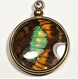 Gold Filled Vintage Butterfly Wing Pendant