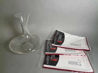 Glass Decanter & Riedel Wine Microfiber Polishing Cloths