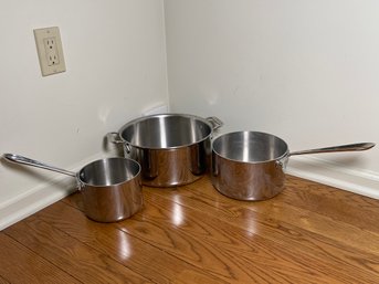 Three All Clad Pots