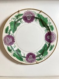 Wedgwood Purple Floral 9.75in Plate, One Chip,  Lot 4