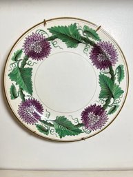 Wedgwood Purple Floral  9.75inch Plate, No Chips, Lot 2