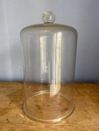 Great Antique Glass Cloche 9x15.5in Glass Dome Cover Very Cool