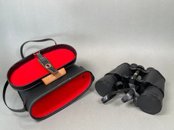 Vintage Columbia Binoculars With Case, Model 407