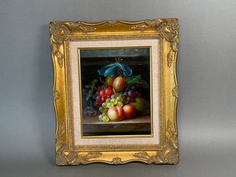 Beautiful Oil Painting, Signed With Exquisite Gilded Frame