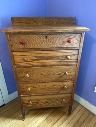 Quarter Saw Antique Oak 5 Drawer Dresser 28x50x15 A Simple Beauty