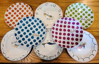 8 Fun Dessert Plates With French Phrases