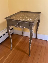 Rustic Shabby Chic One Drawer End Table 26x18x25