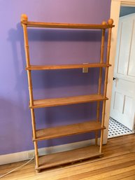 Wood Shelving 36x68x8 Simple Bamboo Design