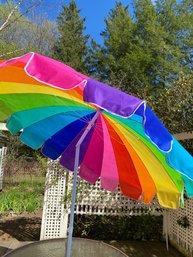 Rainbow Patio Beach Umbrella New