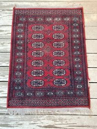 Small Hand Made Prayer Size Bokhara Rug 30x44 Persian