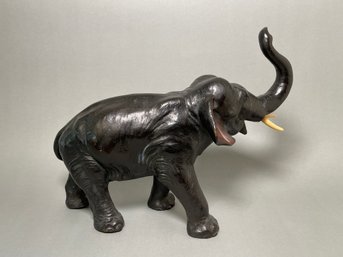 A Large Decorative Metal Elephant