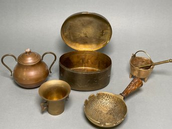 Brass & Copper Pieces Including Dayagi Ashtray
