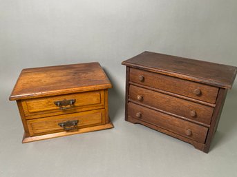 Two Antique Jewelry Boxes