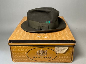 Vintage Stetson Hat In Original Box