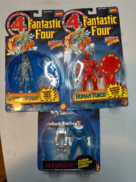 3 Toy Biz Marvel Fantastic Four Action Figures