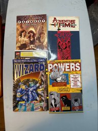 Mixed Lot Of Graphic Novels & Wizard Magazine