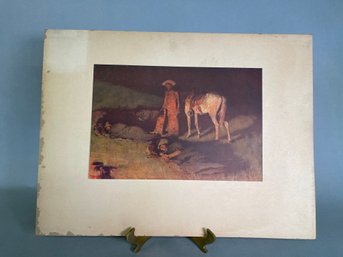 Frederic Remington In From The Night Herd Artist Proof Print