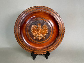 Amazing Wood Carved Plate