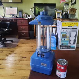 #103 - Vintage 17' Tall Sears Battery Operated Camping Lantern In Great Shape