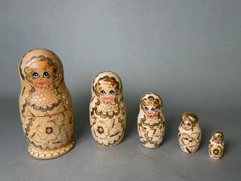 Beautiful Wooden Nesting Dolls