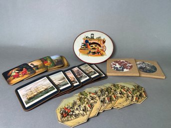 Assortment Of Vintage Coasters