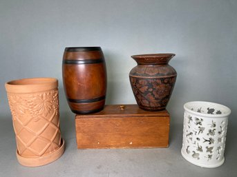 Recipe Box, Planters, Vases & More