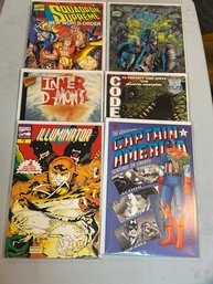 6 MarvelComice Graphic Novels Spiderman Captain America