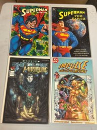 4 SC Comics & Top Cow Graphic Novels Withcblade Superman