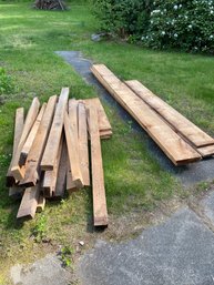 Vintage Lumber Lot Actual 2x4s X6ft With Nails, No Nails 1x10s Up To 12ft, Used For Shelving