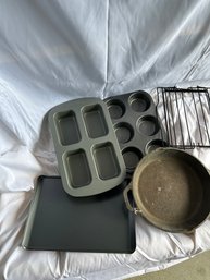 Lot Of Baling And Cooking Pans & Racks