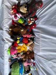Lot Of 26 Plush Stuffed Animals $ Characters
