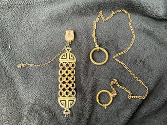 Beautiful Ornate Antique Watch Fob & Chain