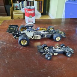 #137 - Pair Of Vintage Corgi Toys Lotus John Player Special Die Cast Race Cars - One 10' And One 5
