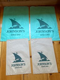 4 Vintage Johnsons Bookstore Bags Springfield MA