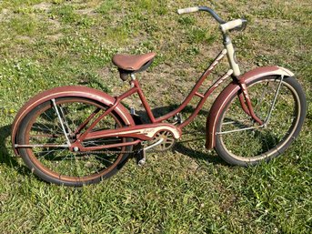 Vintage Bicycle, By The Westfield MFG Company, Westfield Ma, Columbia Built, 25in To Top Of The Seat Post
