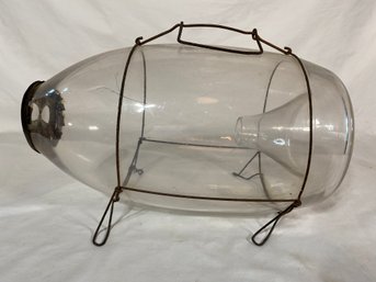 Antique Glass Pig Fly Trap 7x13x8 Very Cool