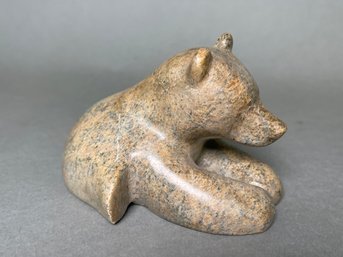 A Signed Stone Bear Eskimo Piece