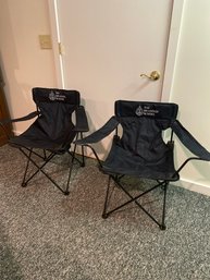 2 Folding Camp Lawn Chairs The Brandeis School Solid Ready To Use