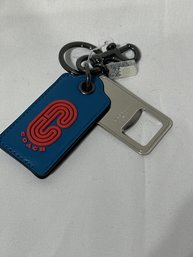 Coach Miami Red & Blue Bottle Opener Key Fob