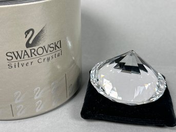 Swarovski Crystal Prism Paperweight With Original Box