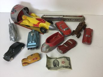 Various Vintage Toys, Banks Etc