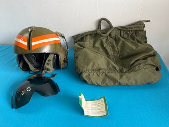 Flying Military Helmet And Travel Bag