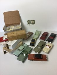 16 Vintage Model Plastic Cars