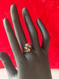 14k Pearl Multi Ring Size 8