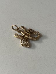 14k Gold Weighted Lobster Pendant