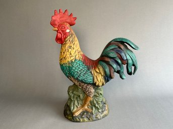 A Large 20 Pound Cast Iron Rooster